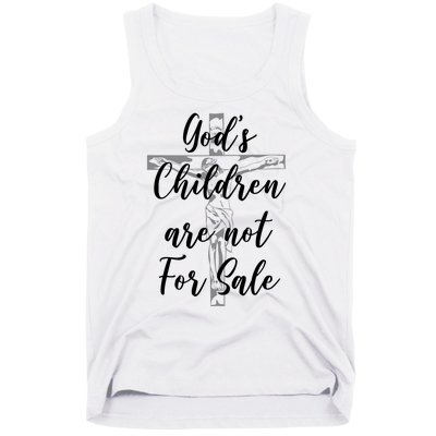 Gods Children Are Not For Sale Christ Awareness Tank Top