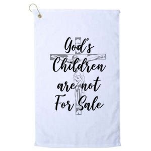 Gods Children Are Not For Sale Christ Awareness Platinum Collection Golf Towel