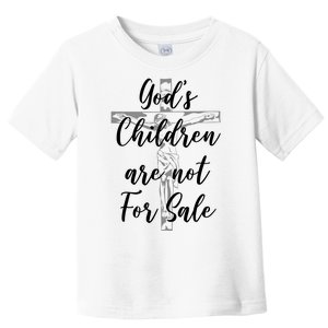 Gods Children Are Not For Sale Christ Awareness Toddler T-Shirt