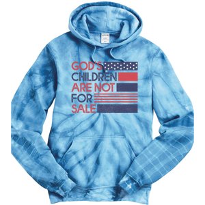 Gods Children Are Not For Sale Patriotic Flag Tie Dye Hoodie