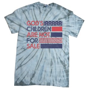 Gods Children Are Not For Sale Patriotic Flag Tie-Dye T-Shirt