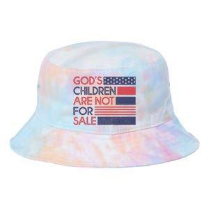 Gods Children Are Not For Sale Patriotic Flag Tie Dye Newport Bucket Hat