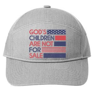 Gods Children Are Not For Sale Patriotic Flag 7-Panel Snapback Hat