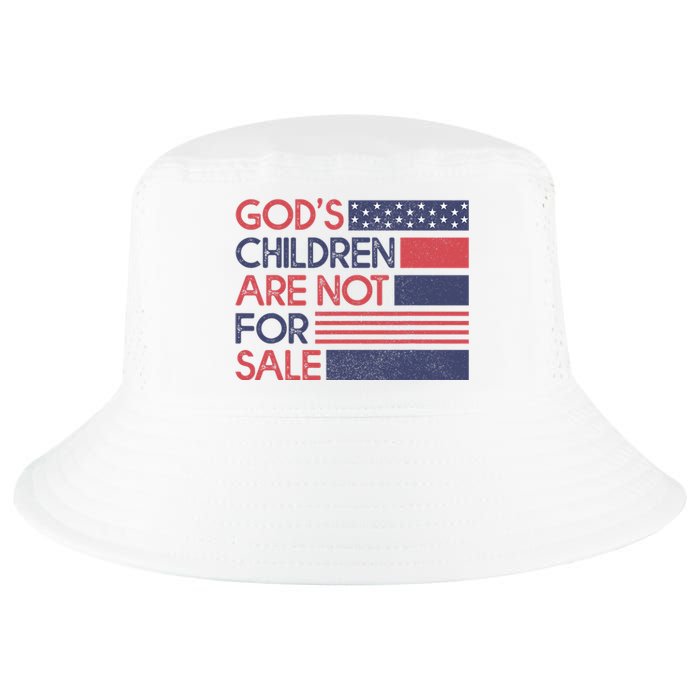 Gods Children Are Not For Sale Patriotic Flag Cool Comfort Performance Bucket Hat