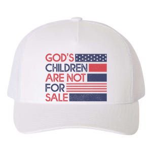 Gods Children Are Not For Sale Patriotic Flag Yupoong Adult 5-Panel Trucker Hat