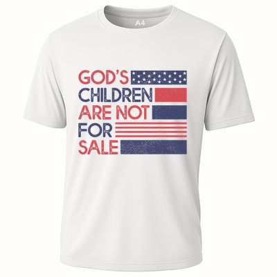 Gods Children Are Not For Sale Patriotic Flag Performance Shirt