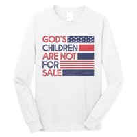 Gods Children Are Not For Sale Patriotic Flag Long Sleeve Shirt