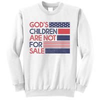 Gods Children Are Not For Sale Patriotic Flag Sweatshirt