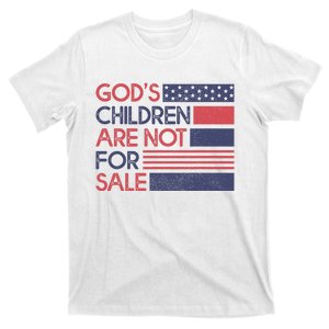 Gods Children Are Not For Sale Patriotic Flag T-Shirt