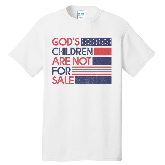 Gods Children Are Not For Sale Patriotic Flag Tall T-Shirt