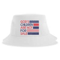 Gods Children Are Not For Sale Patriotic Flag Sustainable Bucket Hat