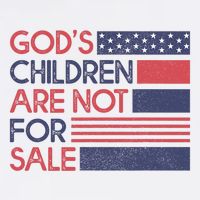 Gods Children Are Not For Sale Patriotic Flag Sustainable Bucket Hat