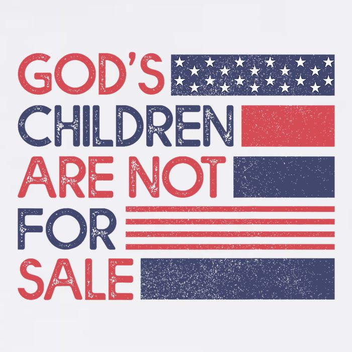 Gods Children Are Not For Sale Patriotic Flag Sustainable Bucket Hat