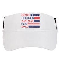 Gods Children Are Not For Sale Patriotic Flag Adult Drive Performance Visor