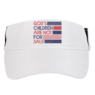 Gods Children Are Not For Sale Patriotic Flag Adult Drive Performance Visor