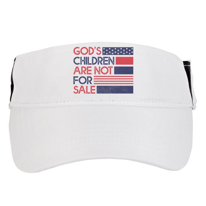 Gods Children Are Not For Sale Patriotic Flag Adult Drive Performance Visor