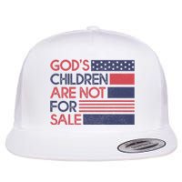 Gods Children Are Not For Sale Patriotic Flag Flat Bill Trucker Hat