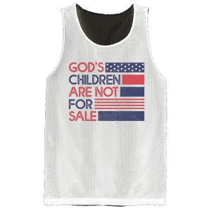 Gods Children Are Not For Sale Patriotic Flag Mesh Reversible Basketball Jersey Tank