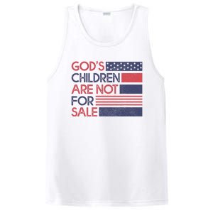 Gods Children Are Not For Sale Patriotic Flag PosiCharge Competitor Tank