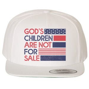 Gods Children Are Not For Sale Patriotic Flag Wool Snapback Cap