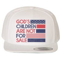 Gods Children Are Not For Sale Patriotic Flag Wool Snapback Cap