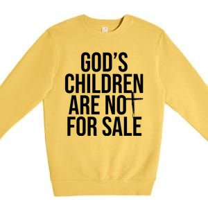 Gods Children Are Not For Sale Cross Premium Crewneck Sweatshirt