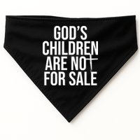 Gods Children Are Not For Sale Cross USA-Made Doggie Bandana