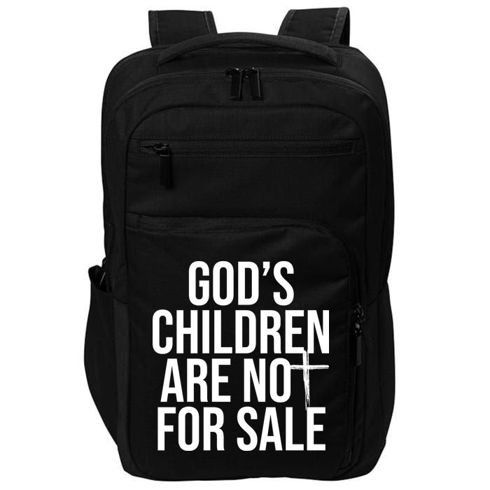 Gods Children Are Not For Sale Cross Impact Tech Backpack