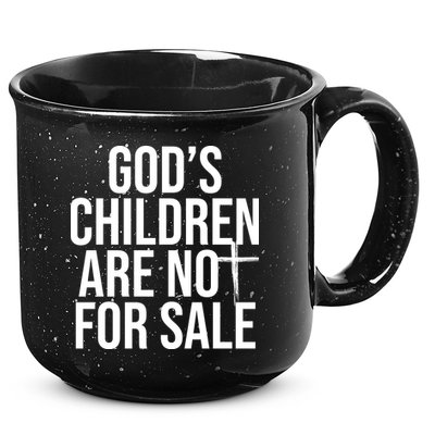 Gods Children Are Not For Sale Cross 15oz Campfire Ceramic Mug