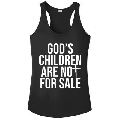 Gods Children Are Not For Sale Cross Ladies PosiCharge Competitor Racerback Tank