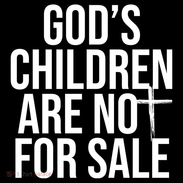 Gods Children Are Not For Sale Cross Poster