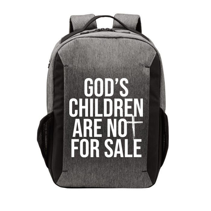 Gods Children Are Not For Sale Cross Vector Backpack