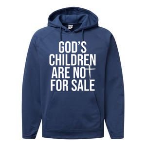 Gods Children Are Not For Sale Cross Performance Fleece Hoodie