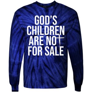 Gods Children Are Not For Sale Cross Tie-Dye Long Sleeve Shirt