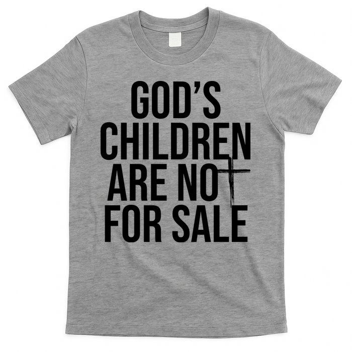 Gods Children Are Not For Sale Cross T-Shirt