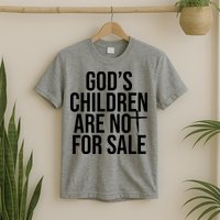 Gods Children Are Not For Sale Cross T-Shirt