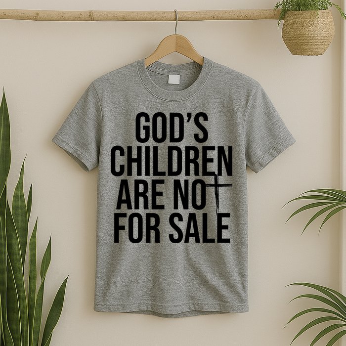 Gods Children Are Not For Sale Cross T-Shirt