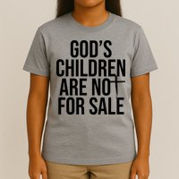 Gods Children Are Not For Sale Cross T-Shirt