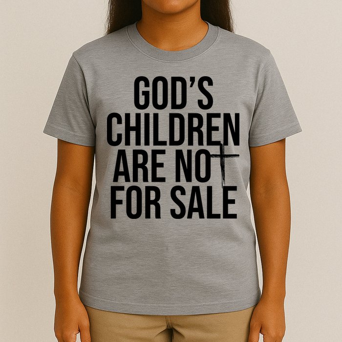 Gods Children Are Not For Sale Cross T-Shirt