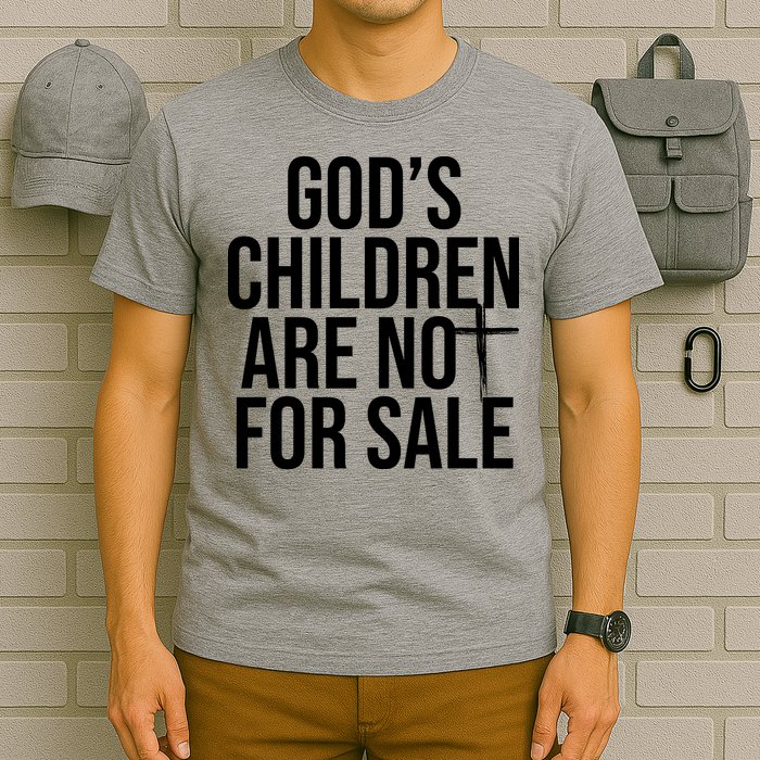 Gods Children Are Not For Sale Cross T-Shirt