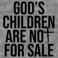 Gods Children Are Not For Sale Cross T-Shirt