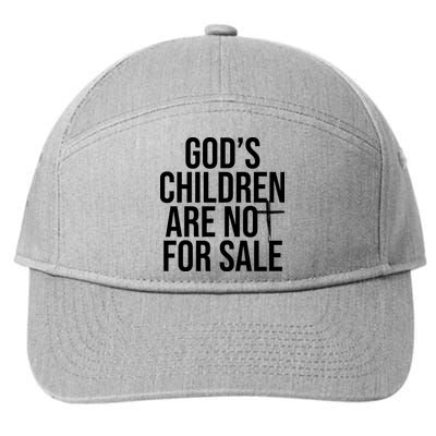 Gods Children Are Not For Sale Cross 7-Panel Snapback Hat