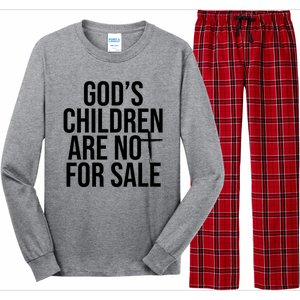 Gods Children Are Not For Sale Cross Long Sleeve Pajama Set