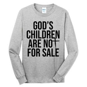 Gods Children Are Not For Sale Cross Tall Long Sleeve T-Shirt