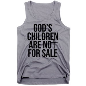 Gods Children Are Not For Sale Cross Tank Top