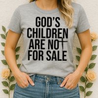 Gods Children Are Not For Sale Cross Womens T-Shirt