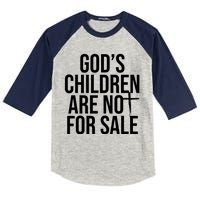 Gods Children Are Not For Sale Cross Kids Colorblock Raglan Jersey