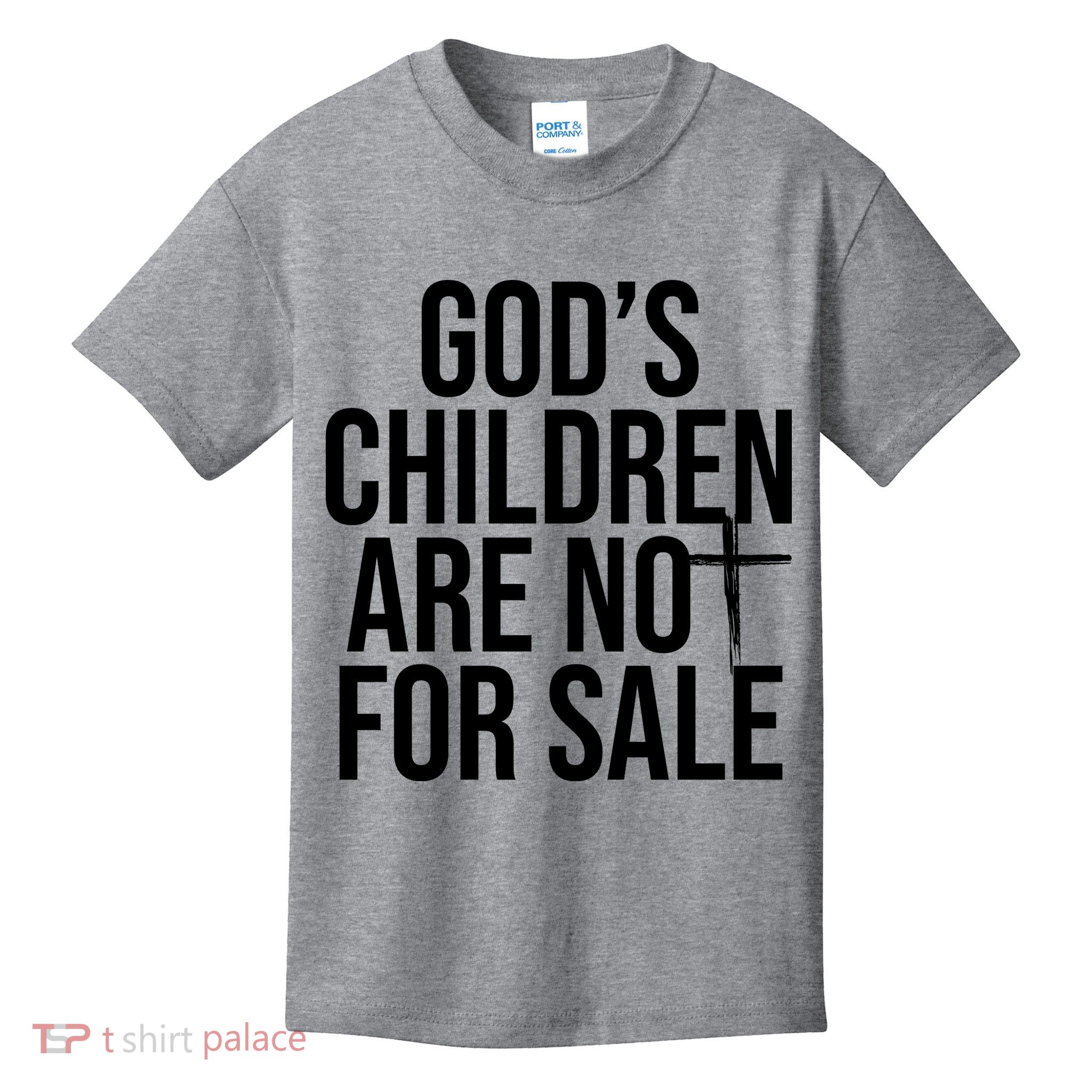 Gods Children Are Not For Sale Cross Kids T-Shirt