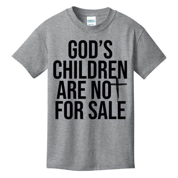 Gods Children Are Not For Sale Cross Kids T-Shirt