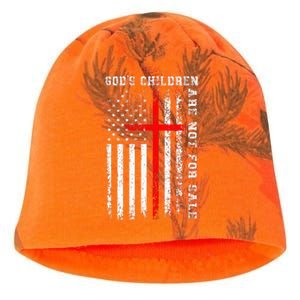 GodS Children Are Not For Sale Christian Usa Flag Kati - Camo Knit Beanie